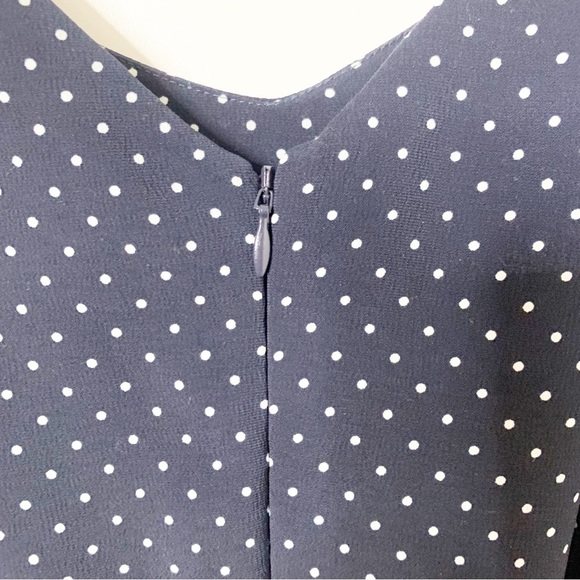 Navy Blue Polka Dot Jumpsuit Size 4 - Picture 7 of 9